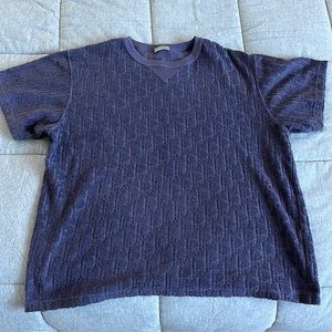 Purple dior logo tee